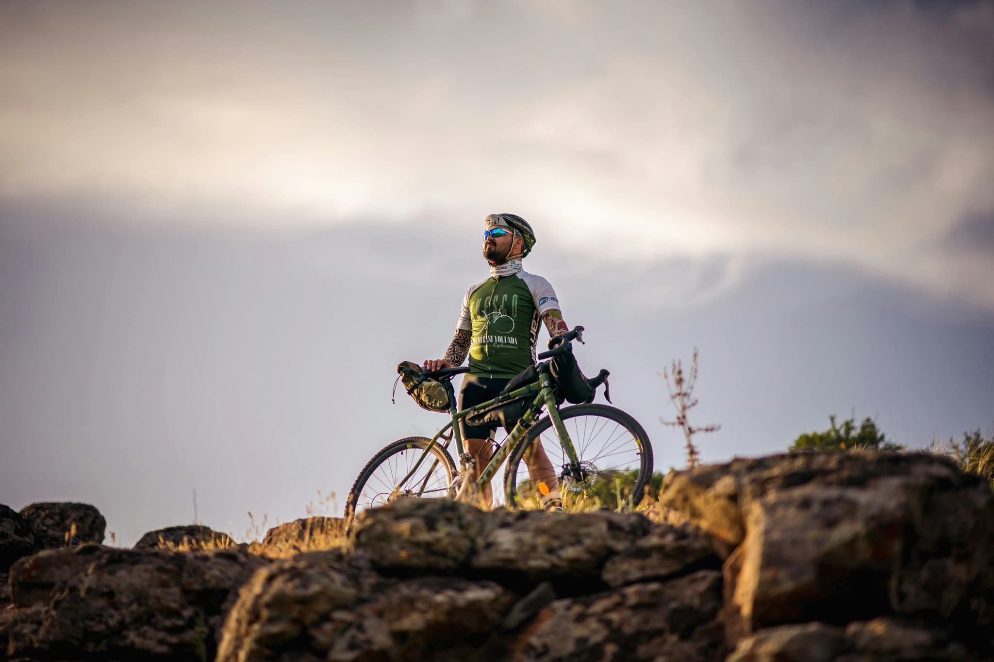Active cyclist at sunset, illustrating quality-of-life treatment goals